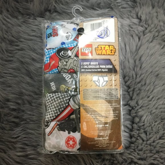 Lego | Star Wars Boy's Briefs | 5 Pack | Multicolour | Size 8 - Picture 2 of 3